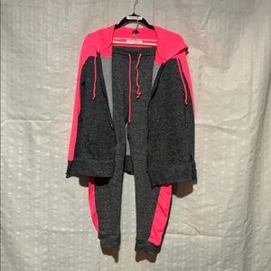 Material Girl Active jogger 2 pc sweatsuit hoodie